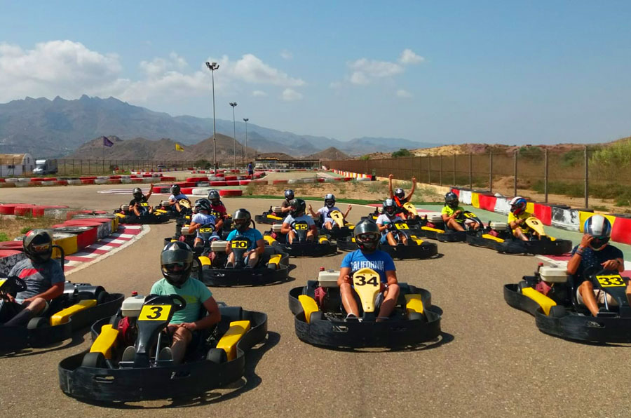 A picture of the go kart track in Garrucha near Mojacar